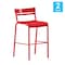 Flash Furniture Red All-Weather Steel Bar Stool, 2PK 2-XU-CH-10318-B-RED-GG - alternate 2
